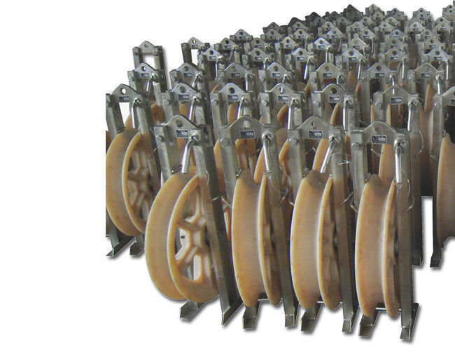 Tunggal Sheave Rope Pulley Block, 5-55kN Rated Load Wire Stringing Blocks