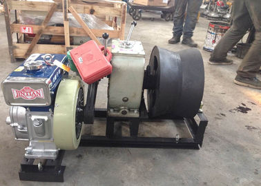 3 Ton 6HP Diesel Engine Power Kabel Winch Penarik Datang Dengan Baja Rope