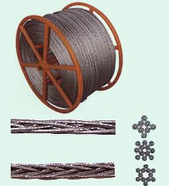 Fleksibilitas Tinggi Anti twist Wire Rope Overhead Line tali politik 12 helai