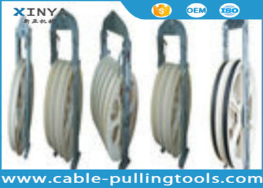 Diameter besar Dibundel Konduktor Stringing Block Pulley Untuk kabel Menarik dan Stringing