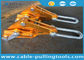 Transmisi Line Stringing Tools 300-400 sqmm Aluminium Alloy Grip Datang Bersama Penjepit ACSR AAAC Konduktor
