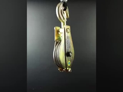 10KN Menara Alat Ereksi Tiga Roda Baja Angkat Tackle Frame Baja Galvanis