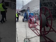 250kn Hydraulic Cable Puller Peralatan Stringing Kabel Untuk Pembangunan Jalur Transmisi