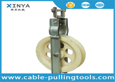 15 kN Swive Eye Jenis Kabel Roller Pulley Dengan Nylon Wheel 200 * 60mm
