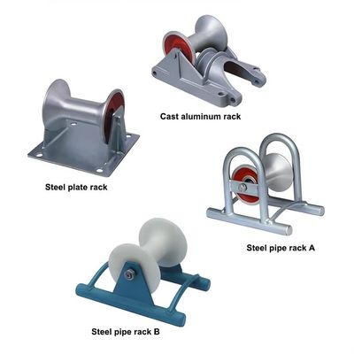 Jenis lurus nilon aluminium paduan kabel tanah pulley blok