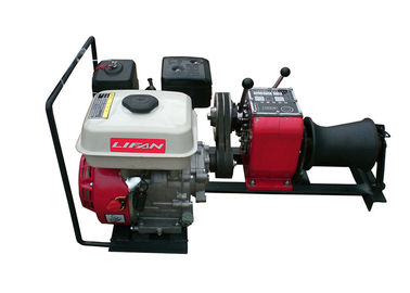 Beli 1 Mesin Bensin Ton Didukung kabel Drum Winch untuk Power Construction online manufacture