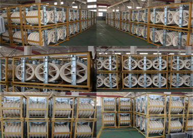 Beli Empat Bundel Konduktor Pulley Block Section Area Under 630mm2 Line Stringing With Nylon Wheel online manufacture