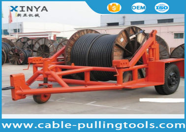 Beli 5 Ton Kabel Reel Trailer, kabel Drum Carrier untuk merangkai dengan perangkat pengereman otomatis online manufacture