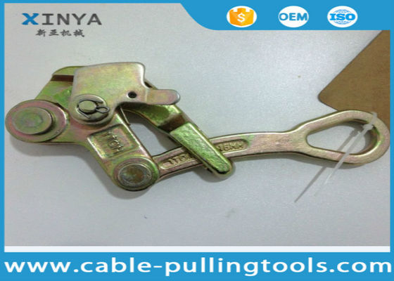 Beli 1 Ton Nominal Load Cable Pulling Grip dengan Anti-Slip Serrated Jaw dan Permukaan Galvanized untuk ACSR AAC Conductors online manufacture