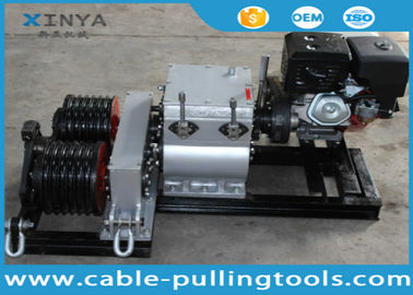 Beli 50KN Double Drum kecepatan Winch kabel menarik dan meletakkan dengan mesin bensin online manufacture