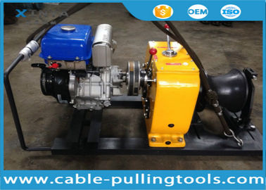 Beli 8T Bensin Didukung Winch Untuk kabel Menarik Proyek Overhead Jalur Transmisi online manufacture