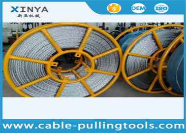 Beli ISO 22 mm Kerusakan Ketegangan 320 kN Anti sentuhan tali kawat galvanis Baja Tegangan Tinggi Baris Stringing online manufacture