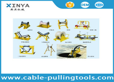 Beli Berbagai Jenis Kabel Bawah Tanah Menarik Roller Kabel Pulley Dengan Aluminium / Nylon Wheel online manufacture
