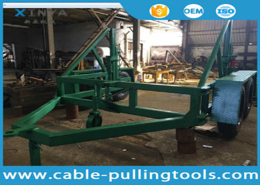 Beli Kabel Bawah Tanah Alat kuning, kabel Reel Trailer Dengan Axis Bar untuk Cable Laying online manufacture