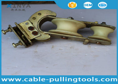 Beli 20KN Crossarm Mounted Transmission Line Stringing Tools Tiga Tujuan Stringing Pulley Block online manufacture