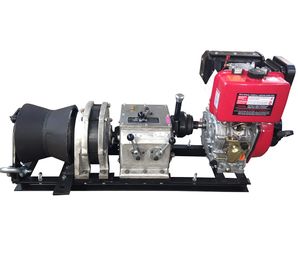 Beli Kabel Diesel Rope Winch Cable Pulling Machine Kapasitas 50KN 5 Ton Fast Speed online manufacture