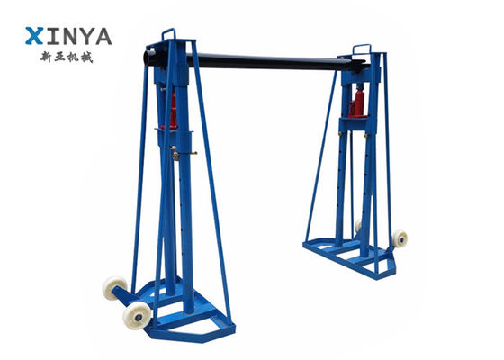 Beli Dudukan Gulungan Kabel Hidraulik 10T dengan Pengangkatan Hidraulik dan Struktur Baja Tugas Berat untuk Penopang Drum Kabel online manufacture