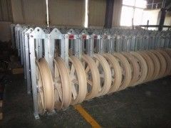 Beli SHDN660 Rangka Baja Blok Penarik Konduktor Tunggal dengan Diameter Takal 660mm untuk Katrol Saluran Transmisi online manufacture