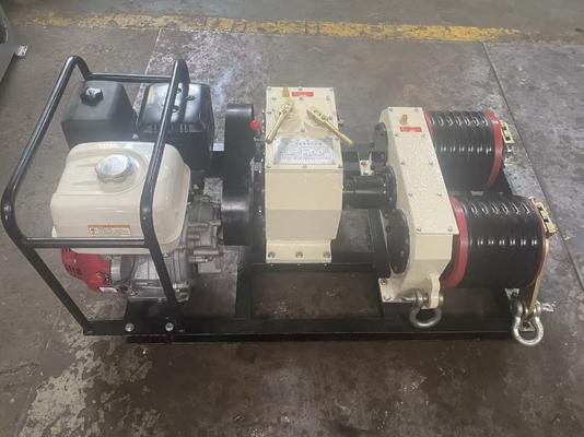 Beli 13HP Honda Gasoline Cable Winch Puller with 26m/min Lift Speed and 10m Maximum Lifting Height online manufacture