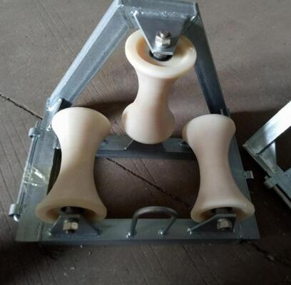 Beli Panduan rol kabel sudut industri 90 derajat dengan roda nilon dan beban nominal 10KN untuk menarik kabel yang halus online manufacture