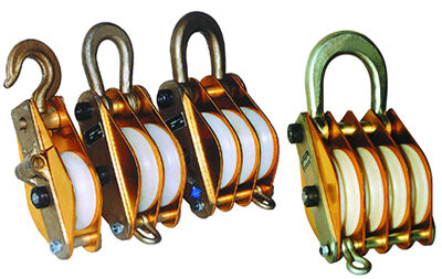 Beli Tiga roda 30KN baja PULLEY BLOCK SNACH BLOCK untuk menarik tali online manufacture