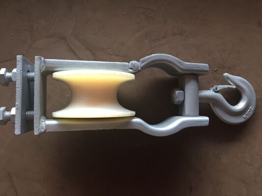 Beli Katrol Penarik Crossarm Universal dengan Desain Gaya Pengait dan Ukuran Roda 120x58mm untuk Penarikan Saluran Transmisi online manufacture