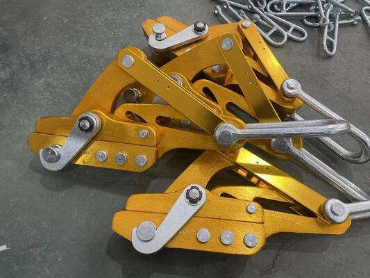Beli 8 ′′ 20mm 16 ′′ 25kN Aluminium Alloy Come Along Clamp untuk Instalasi Jalur Listrik OPGW online manufacture
