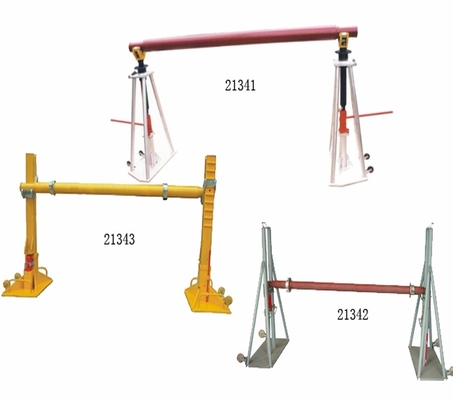 Beli 20 Ton Cable Drum Stand Dengan Hidrolik Lifting Jack In Line Construction online manufacture