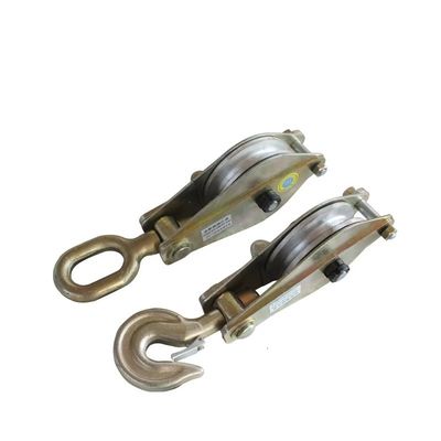 1ton 2ton 5ton Stringing Pulley Block Transmission Line Stringing Tools With Steel Double Pulley Block (Blok Pulley Ganda Blok Baja)