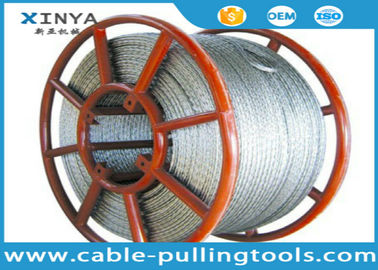 Kekuatan Tinggi Anti Twist Wire Rope dengan struktur Hexagon 12 strands Untuk Pilot Rope