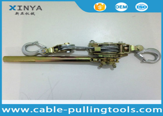 1 Ton Kapasitas Double Hook Wire Rope Puller Manual Kabel Puller untuk tightening Wire