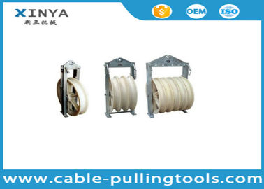 916mm Diameter MC Nylon Transmission Line Stringing Pulley Block Dengan 5 Roda