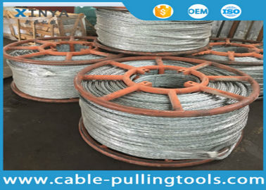 Hexagon 12 Strands Galvanized Anti Twist Rope Wire Transmission Steel Pilot Rope