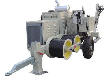 Kabel baja SA-YQ90 90KN Tensioner Penarik Hidrolik Dengan Mesin Diesel