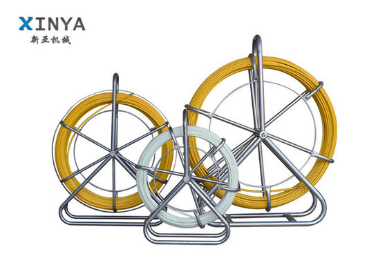 4mm Diameter 150m Panjang Fiberglass Duct Rodder untuk menarik kabel bawah tanah dengan Fiberglass Reinforced Plastic