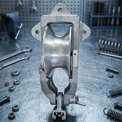 7 Inch 178mm Sheave Diameter 20kN Nominal Load Universal Stringing Block dengan Low-Friction Cable Roller