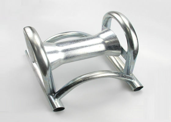 Roller kabel tipe jembatan baja berlapis seng dengan beban nominal 10KN untuk pemasangan kabel yang efisien